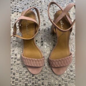 Splendid Blush Pink Heeled Sandals